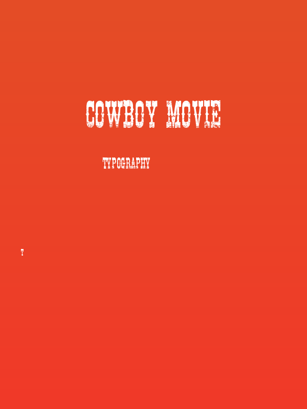 Cowboy Movie Poster