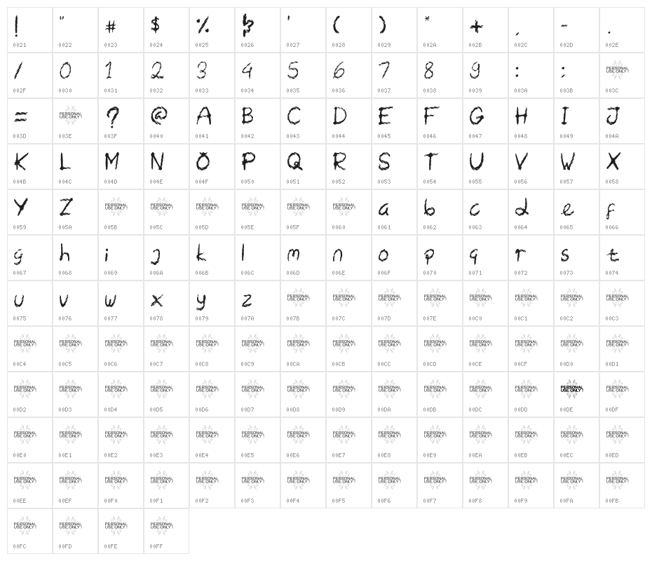 Cowboy Rope Character Map