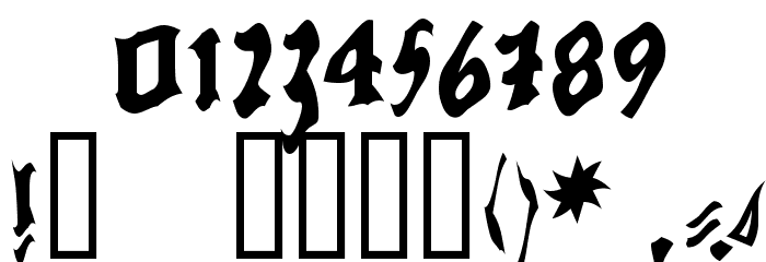CowboyCaxton Font OTHER CHARS