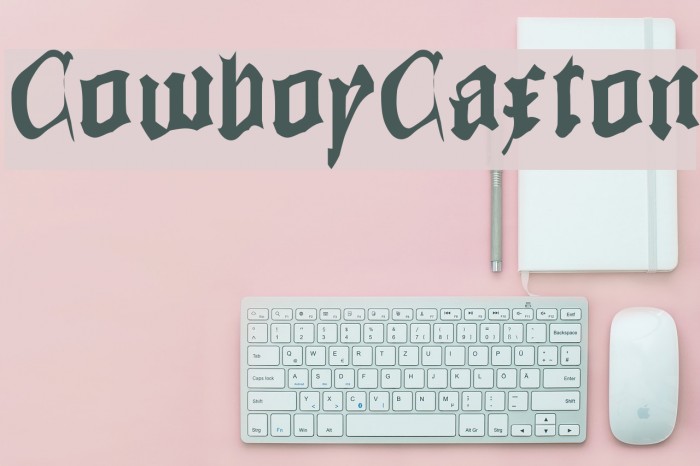 CowboyCaxton Font examples