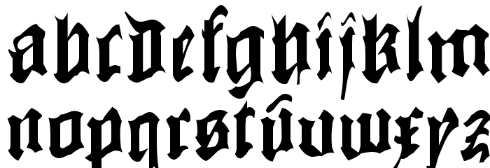 CowboyCaxton Font LOWERCASE