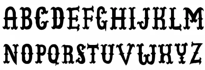 CowboyJunkDEMO Schriftart Groß