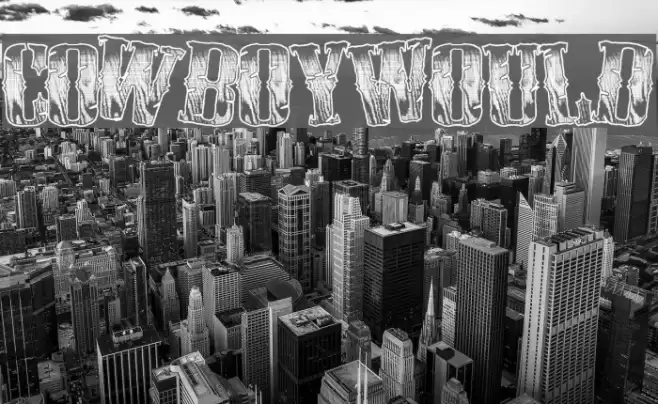 CowboyWould Font examples