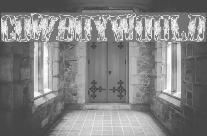 CowboyWould Font examples