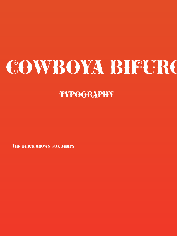 Cowboya Bifurcated Poster