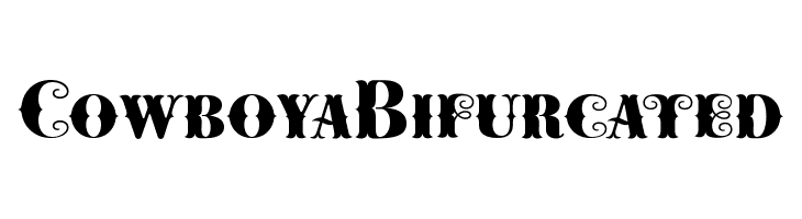 CowboyaBifurcated  Скачать бесплатные шрифты