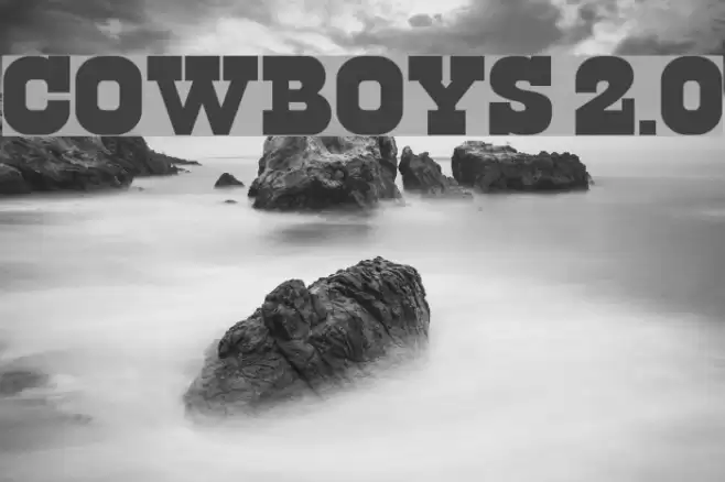 Cowboys 2.0 Font examples