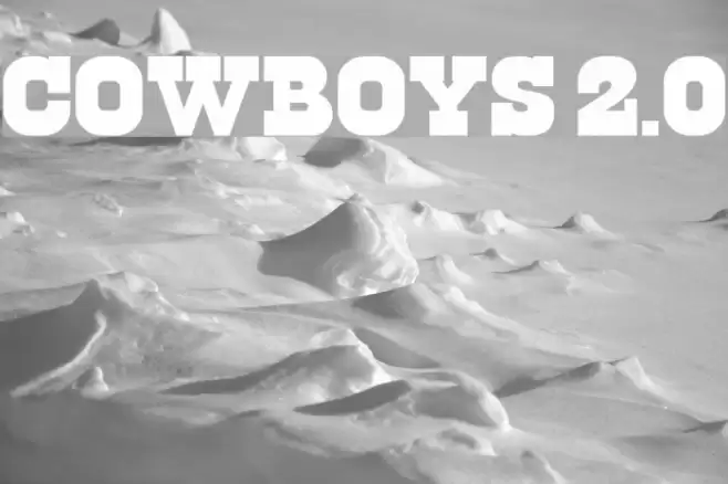 Cowboys 2.0 Font examples