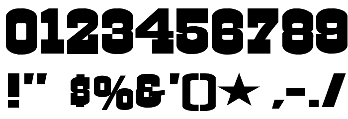 Cowboys Font OTHER CHARS