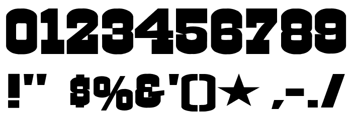 Cowboys Font OTHER CHARS