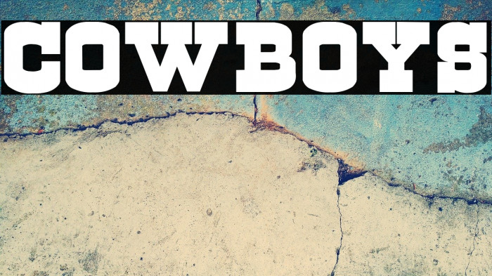 Cowboys Font examples