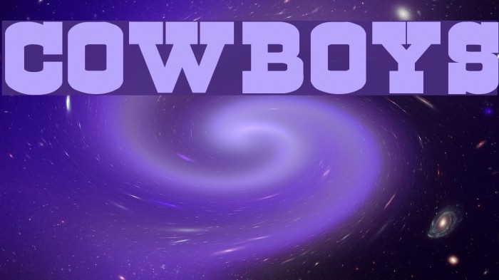 Cowboys フォント examples