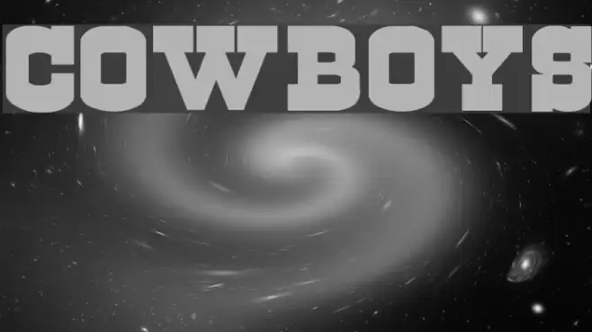 Cowboys Font examples