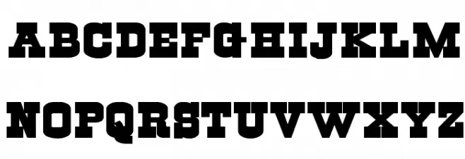 Cowboys Caratteri MINUSCOLO