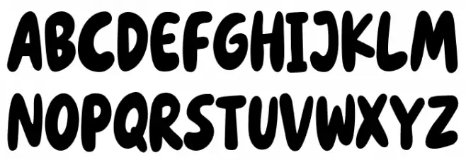 Cowkids Regular Font Litere mari