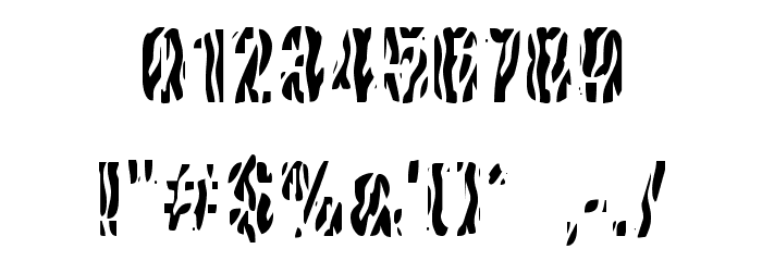 Cows In the U.S. Font OTHER CHARS