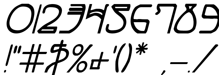 Coyote Deco Bold Italic Font OTHER CHARS