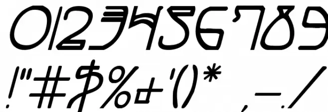 Coyote Deco Bold Italic フォント その他の文字