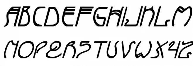 Coyote Deco Bold Italic フォント 大文字