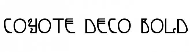 Coyote Deco Bold  Frei Schriftart Herunterladen