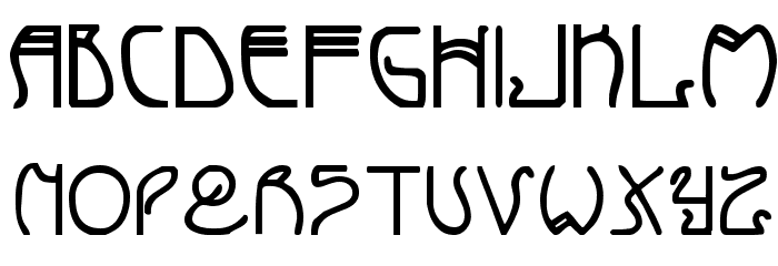 Coyote Deco Bold Font LOWERCASE