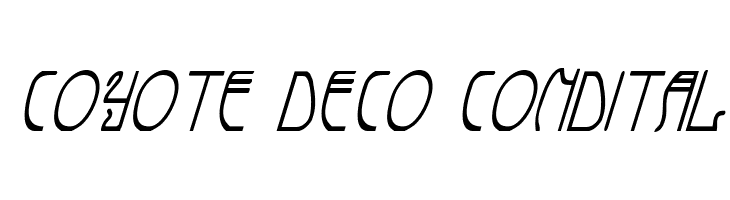 Coyote Deco CondItal  नि: शुल्क फ़ॉन्ट्स डाउनलोड