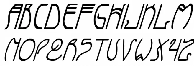 Coyote Deco CondItal フォント 大文字