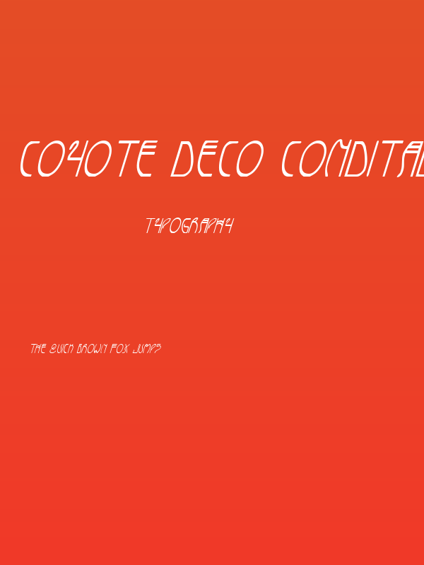 Coyote Deco CondItal Poster