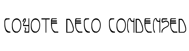 Coyote Deco Condensed Font