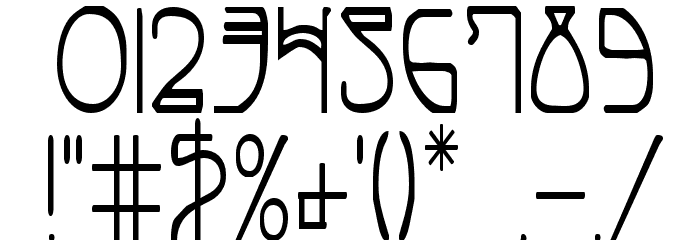 Coyote Deco Condensed Font OTHER CHARS