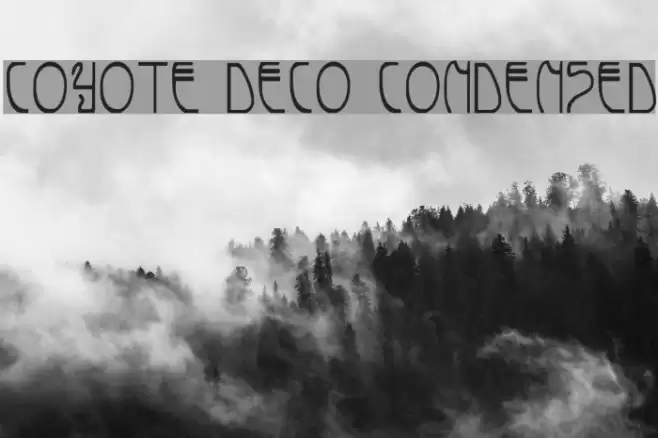 Coyote Deco Condensed Font examples