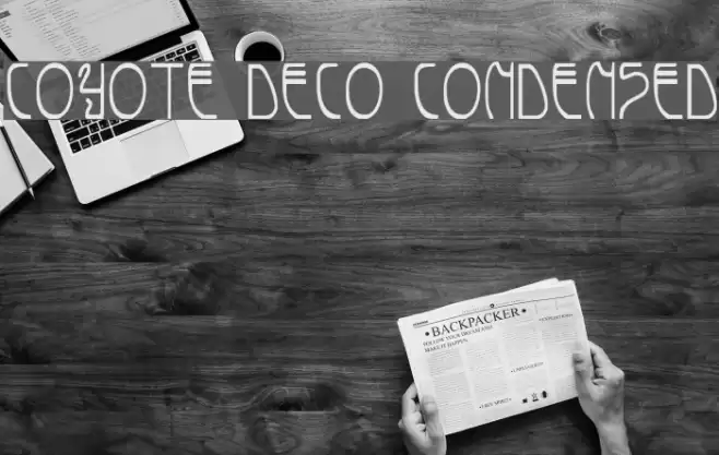 Coyote Deco Condensed Font examples