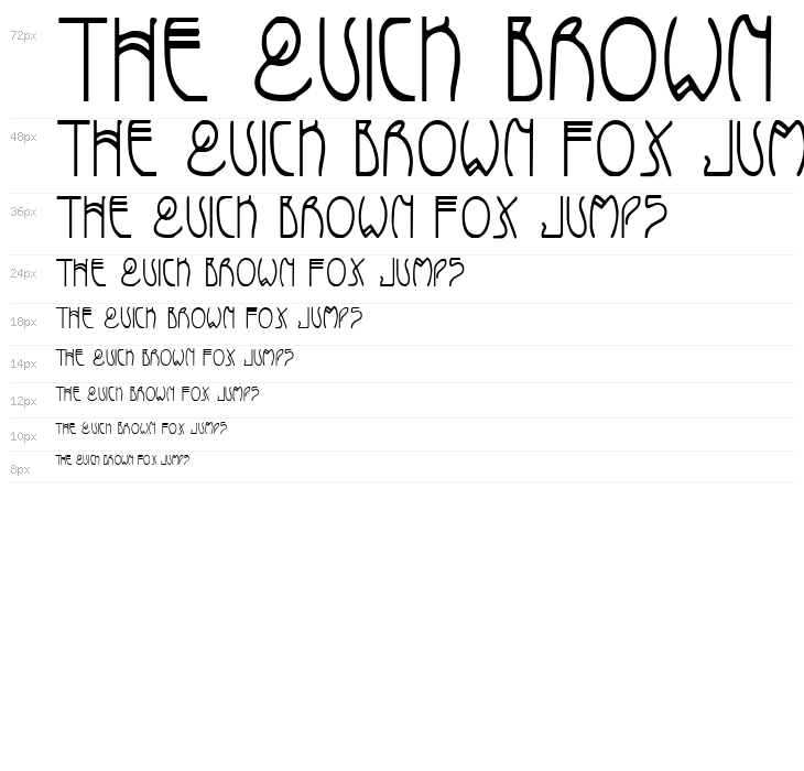 Coyote Deco Condensed Waterfall