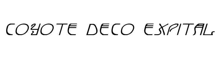 Coyote Deco ExpItal  Fuentes Gratis Descargar