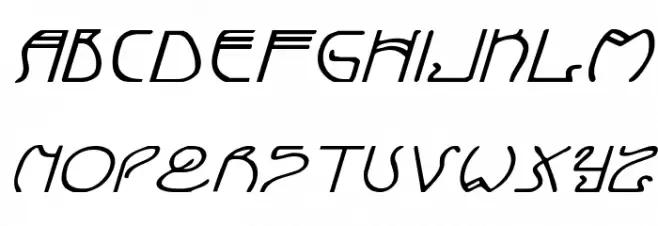 Coyote Deco ExpItal Schriftart Kleinbuchstaben
