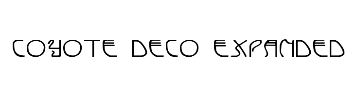Coyote Deco Expanded  免费字体下载