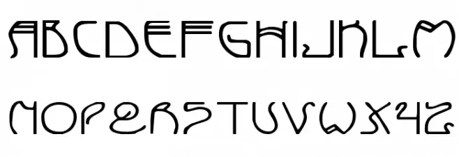 Coyote Deco Expanded フォント 大文字
