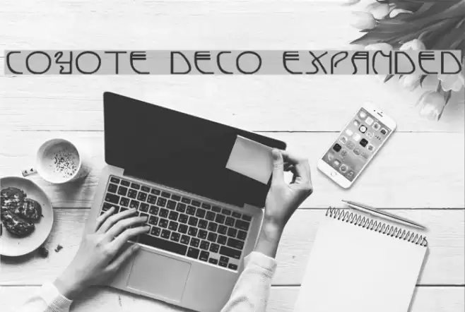 Coyote Deco Expanded Font examples