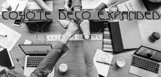 Coyote Deco Expanded Font examples