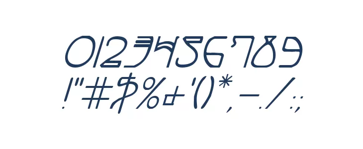 Coyote Deco Italic Font OTHER CHARS