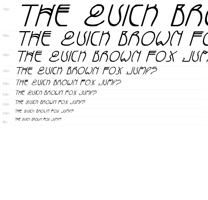 Coyote Deco Italic Waterfall