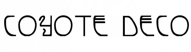 Coyote Deco  Frei Schriftart Herunterladen