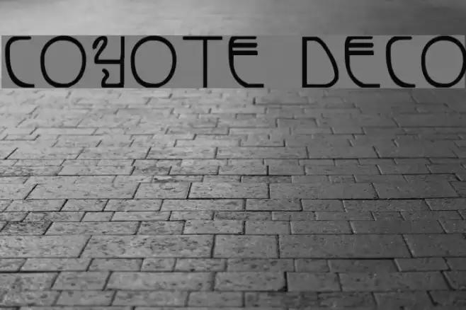 Coyote Deco Font examples