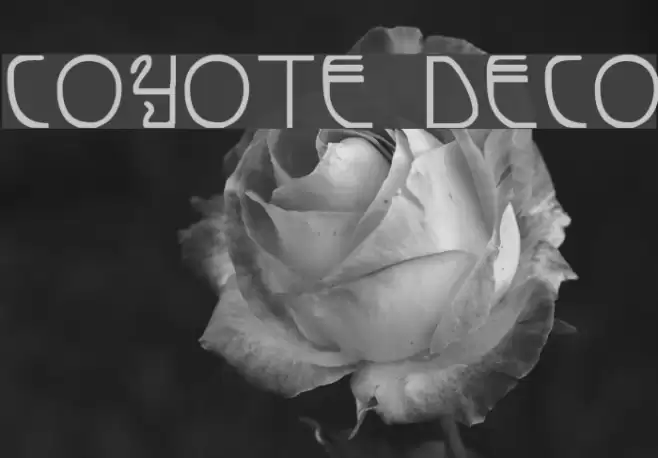 Coyote Deco Font examples