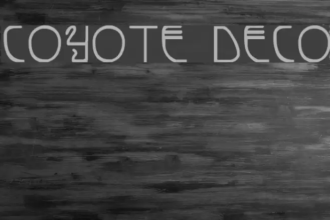 Coyote Deco Font examples