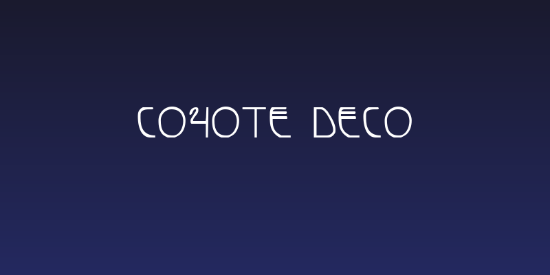 Coyote Deco Social Header