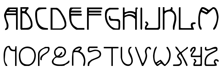 Coyote Deco Font LOWERCASE