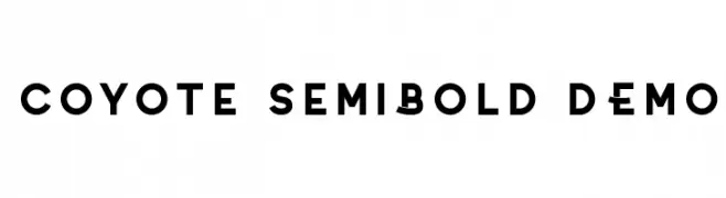Coyote SemiBold DEMO  नि: शुल्क फ़ॉन्ट्स डाउनलोड