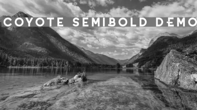 Coyote SemiBold DEMO Font examples