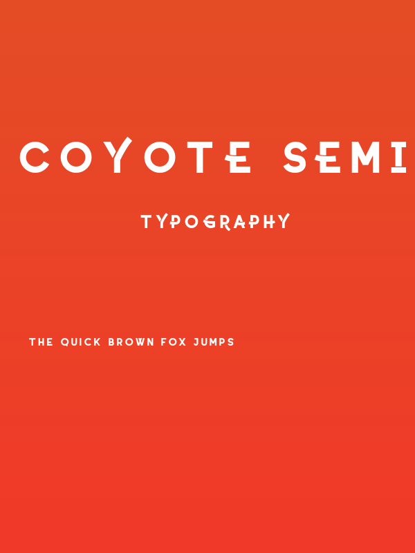 Coyote SemiBold DEMO Poster